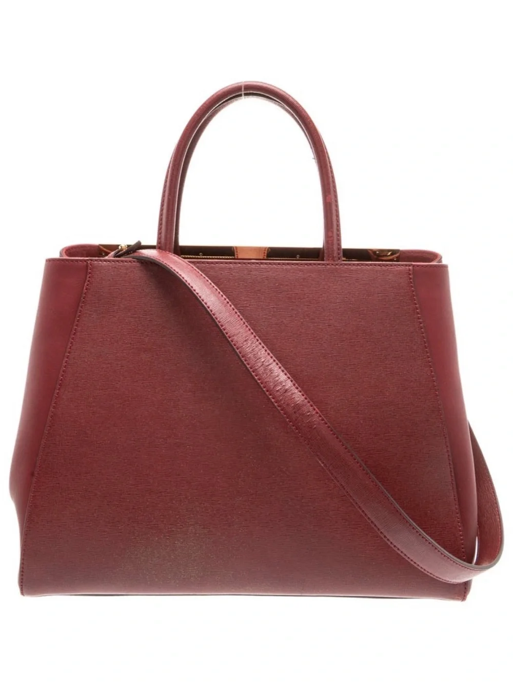 Fendi  2Jours Leather Top-Handle Tote